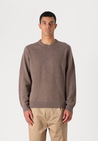 Hackett London CREW - Stickad tröja - malt beige