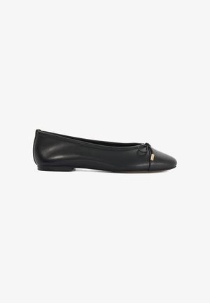 Dune London, HALIAH LEATHER - Ballerines - black-plain leather