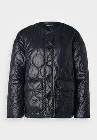 QUILTED - Light jacket - black