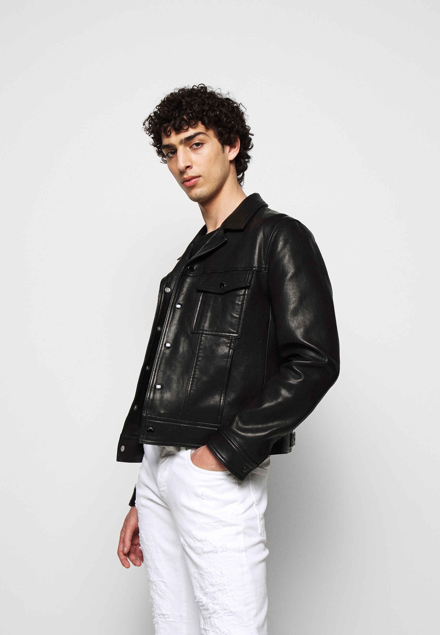 Just Cavalli PANTALONE - Prigludę džinsai - optical white/balta - Zalando.lt