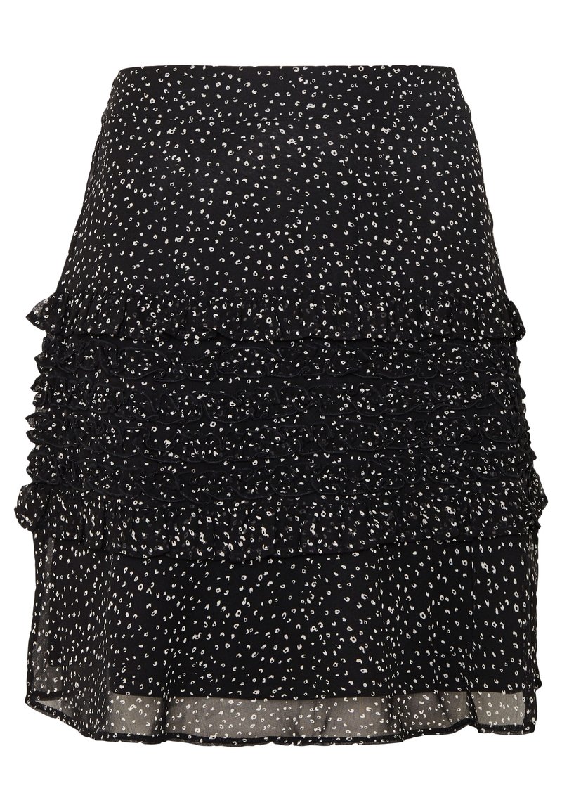 Jupe Courte Jacquard Noir Et Motifs - Taille 18 - Dorothy Perkins - Neuf Avec étiquettes