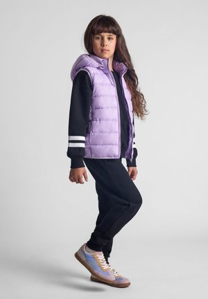 WITH DETACHABLE HOOD - Weste - lilac