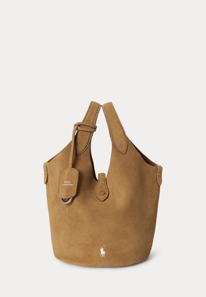 Polo Ralph Lauren POLO PLAY SUEDE SMALL TOTE & CROSSBODY - Τσάντα χειρός - light brown