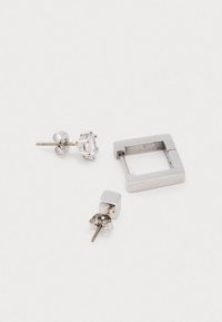 Pier One UNISEX SET - Øreringe - silver-coloured