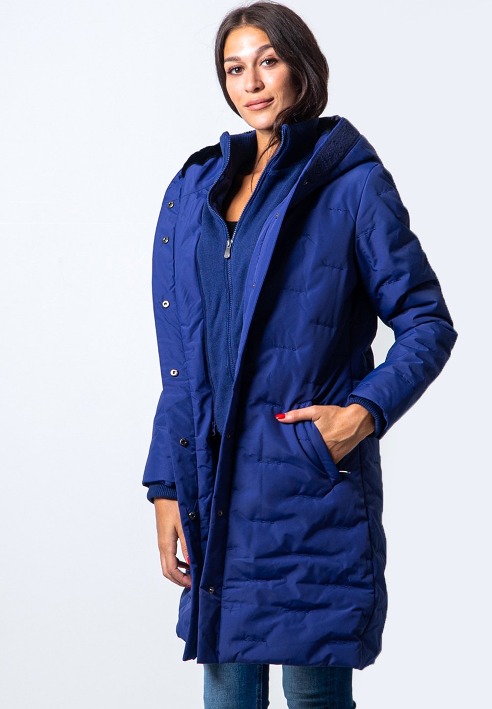 desigual blue coat