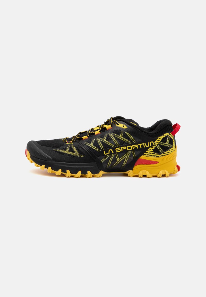 La Sportiva BUSHIDO III - Bėgimo bateliai, skirti nelygiam paviršiui - black/yellow