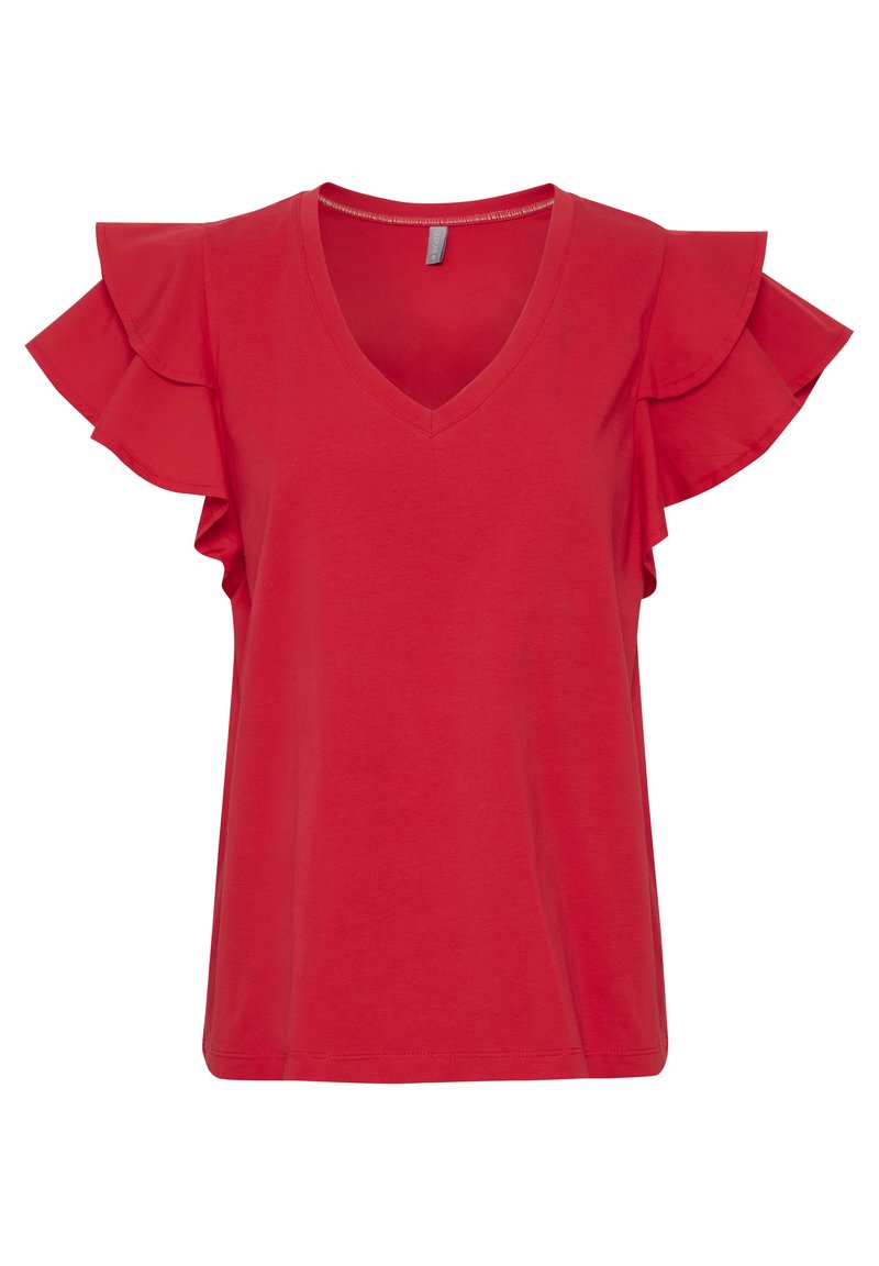 culture T-shirt basic rood