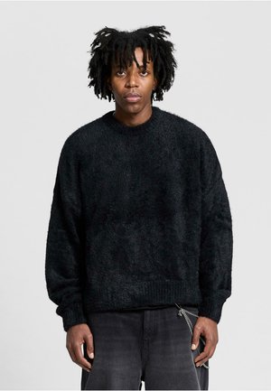 ESSENTIAL FURRY - Strickpullover - black