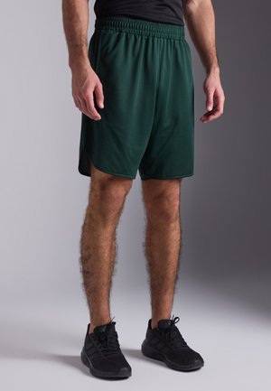 Pier One Sport LONGER FIT QUICK-DRYING SPORTS SHORTS - Pantalón corto de deporte - dark green