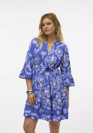 Vero Moda VERO MODA KLEID VMZERA KURZES KLEID błękit królewski