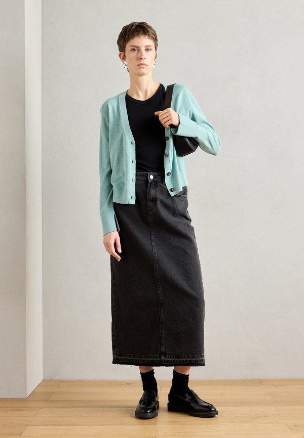 LONGSLEEVE V NECK - Cardigan - pure teal2