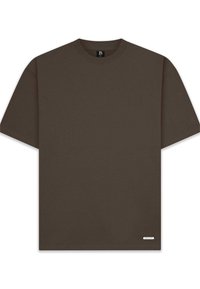 Dropsize SUPER HEAVY BLANK  - Camiseta básica - chocolatebrown