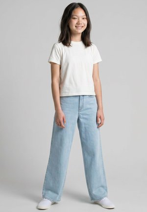 TOM TAILOR, TTWIDELEG - Flared Jeans - clean bleached blue denim