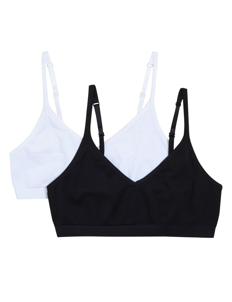 Marks & Spencer 2PK SEAMFREE CROPPED Brassière black/white/noir