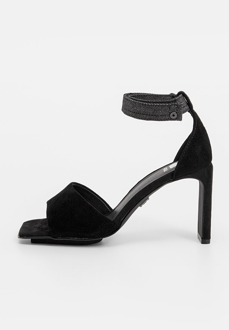 G-Star Sandalen met hoge hak zwart