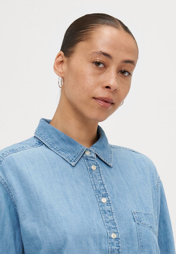 SHIRT - Button-down blouse - light wash3