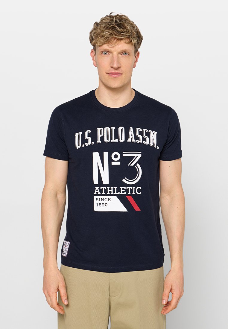 U.S. Polo Assn. T-shirt print donkerblauw