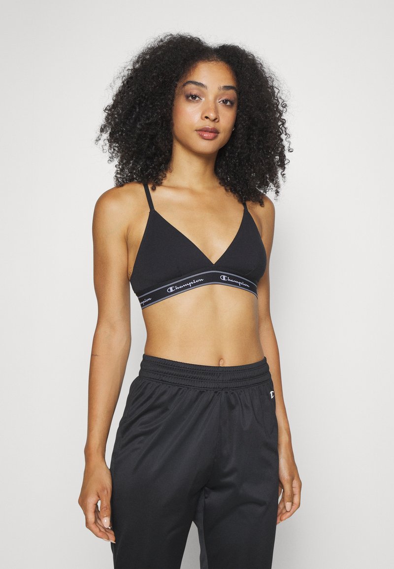 Champion TRIANGLE BRA Light support sports bra black Zalando.co.uk