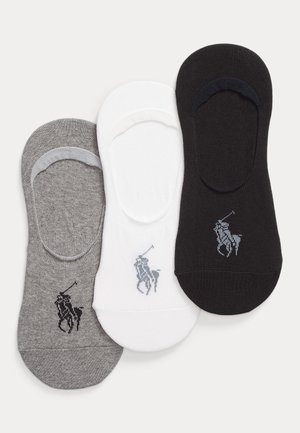 Polo Ralph Lauren, BIG PONY LINER SOCK 3 PACK - Niske čarape - black/white/grey