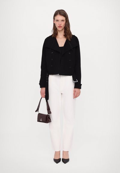 Agolde 90'S PINCH WAIST CROP - Laisvo kirpimo džinsai - marshmallow clean white