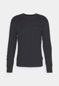 CLASSIC CABLE CREW NECK - Striktrøje - desert sky
