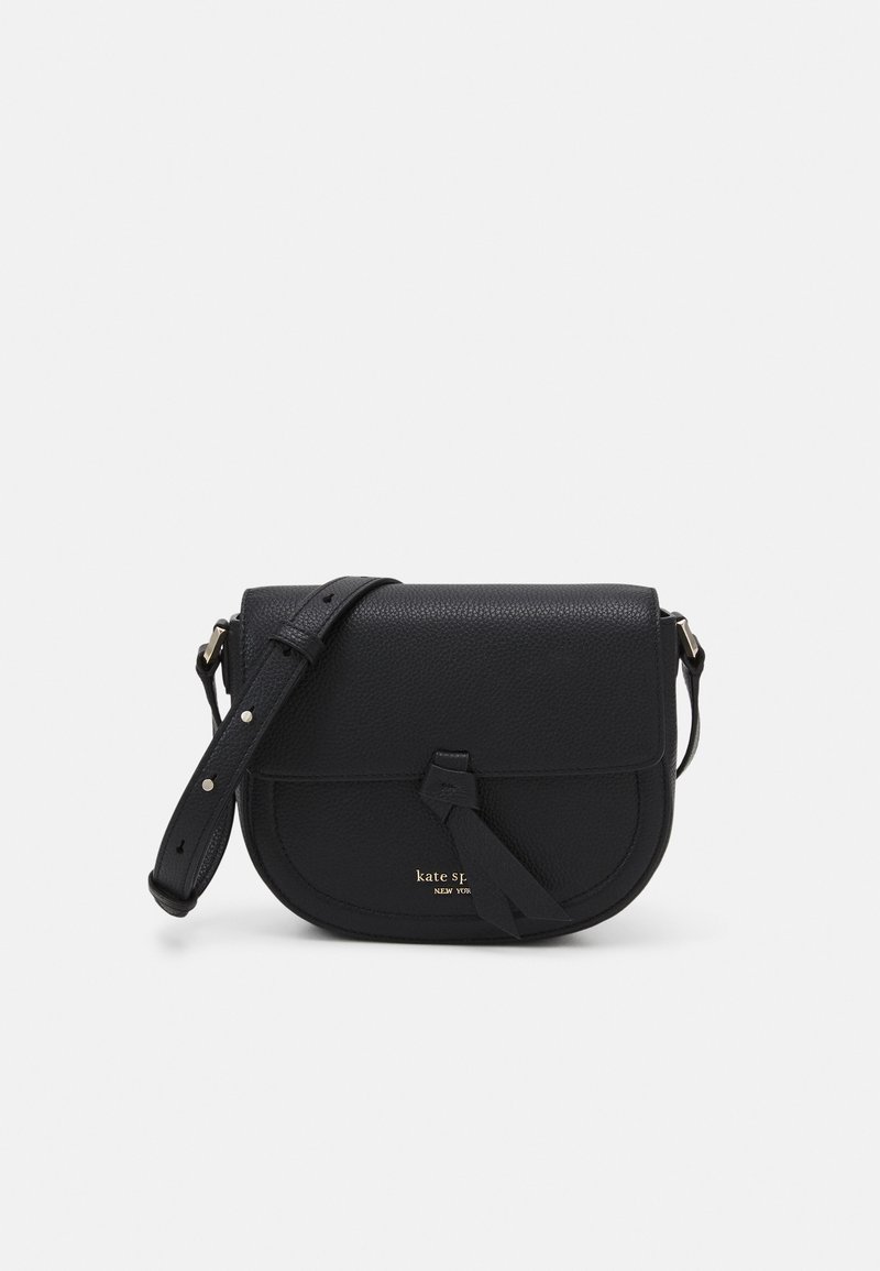 kate spade new york KNOTT MEDIUM SADDLE BAG Across body bag black