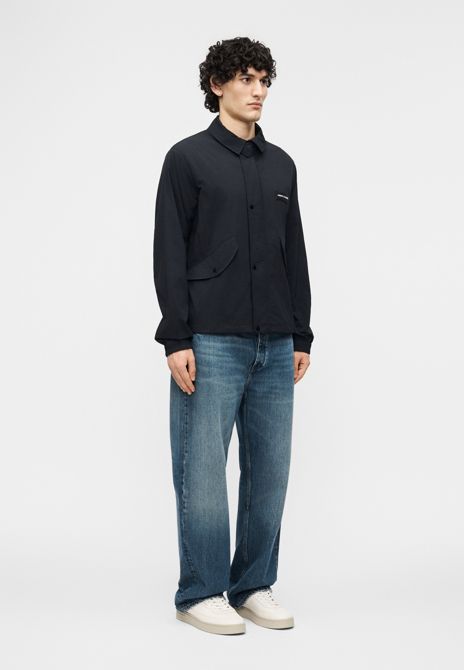 Armani Exchange JACKET - Light jacket - deep navy/dark blue