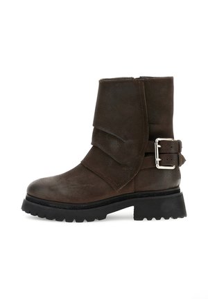 Cowboy-/Bikerstiefelette - dark brown