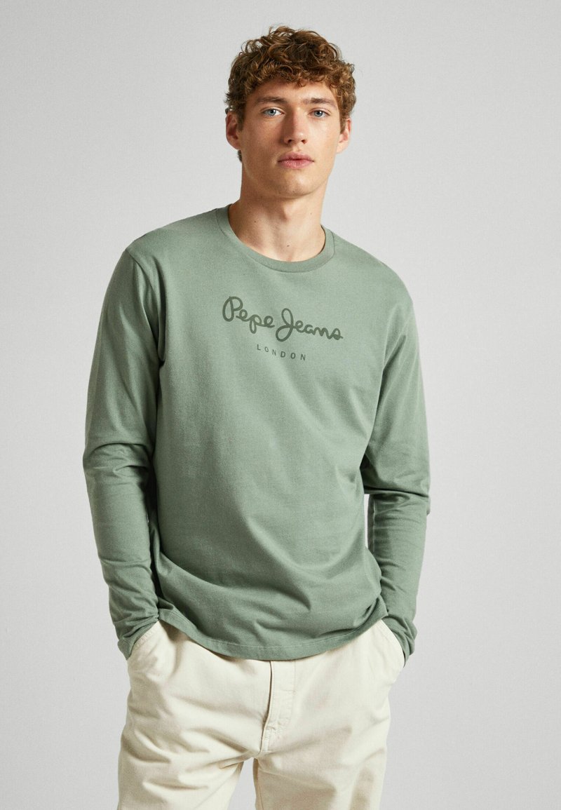 T-Shirt Homme Pepe Jeans Eggo N - 100% Coton, Logo Imprimé, Fabriqué Au Portugal