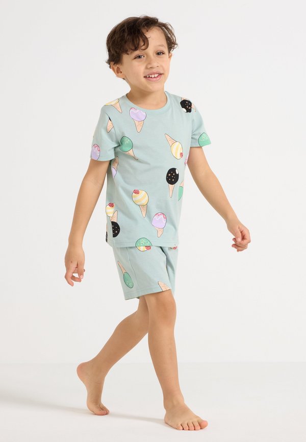 TEE  SET  - Nachtwäsche Set - light dusty turquoise