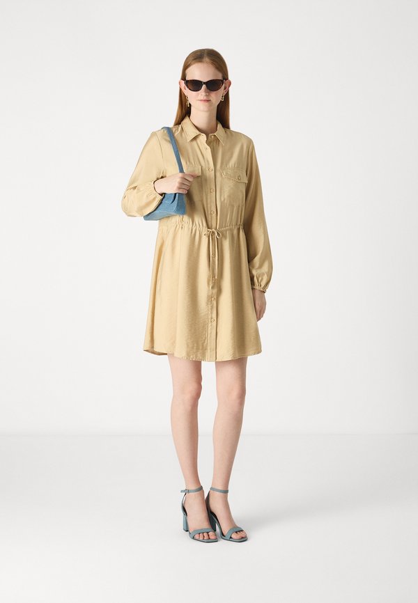 Shirt dress - beige2
