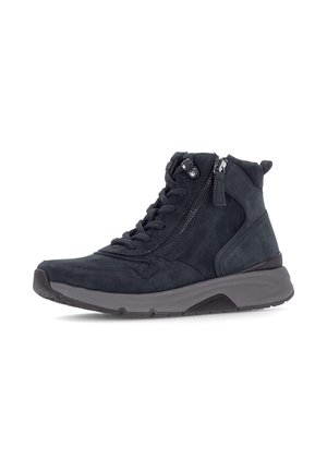 Rollingsoft ROLLINGSOFT SNEAKER HIGH - Schnürstiefelette - dark blue flausch