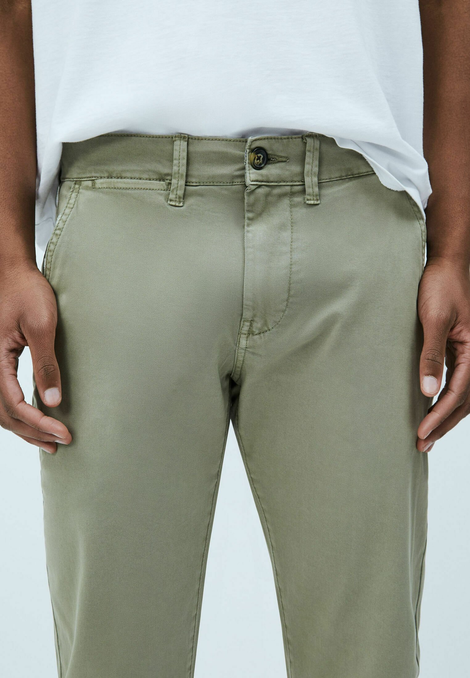Pepe Jeans SLOANE - Pantalones chinos - khaki/caqui - Zalando.es