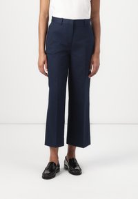 Tommy Hilfiger - WIDE LEG ANKLE PANT - Trousers - dark night navy Thumbnail Image 1