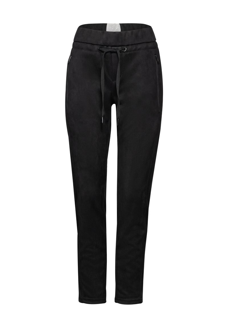 Street One IM LOOK - Pantalon de survêtement - schwarz/noir - ZALANDO