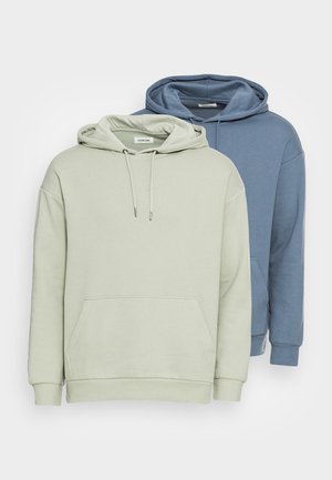 UNISEX 2 PACK - Bluza z kapturem - blue/light green