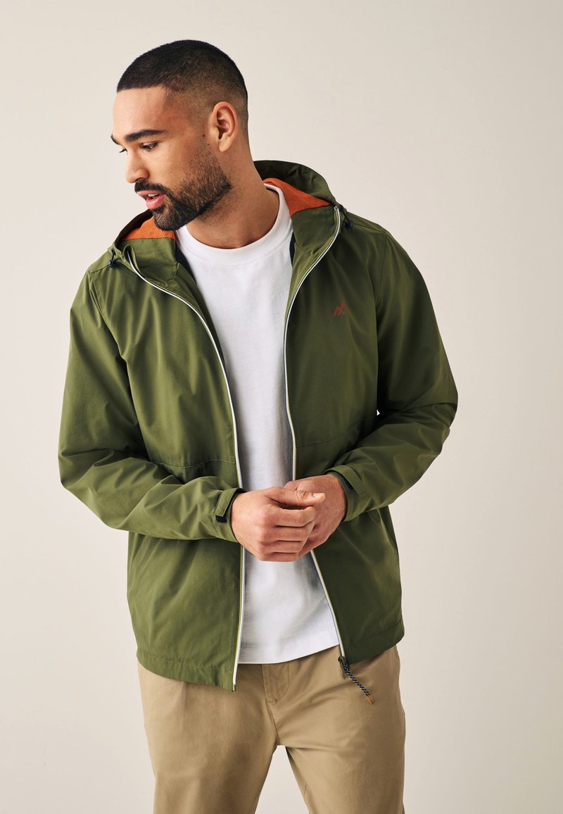 Next SHOWER RESISTANT ANORAK JACKET Impermeabile green/verde