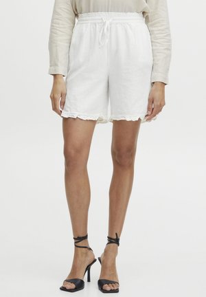 BYFALAKKA FRILL SH - Shorts - off white