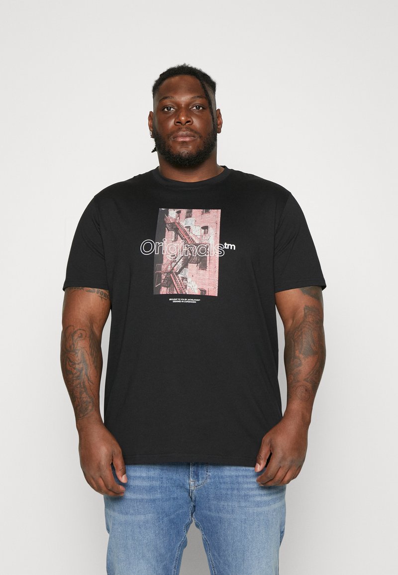 T-shirt Uomo Jack Jones Maglietta Uomo Jack & Jones Jprbluhudson - Cotone Puro Crew Neck | T-Shirt Basic Con Stampa Marca T-shirt Basic Marca - Foto 8