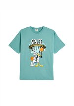 XSIDE Crew Neck The Flintstones Printed Short Sleeve Women's T-Shirt - S4J719Z8-QWM - LC Waikiki