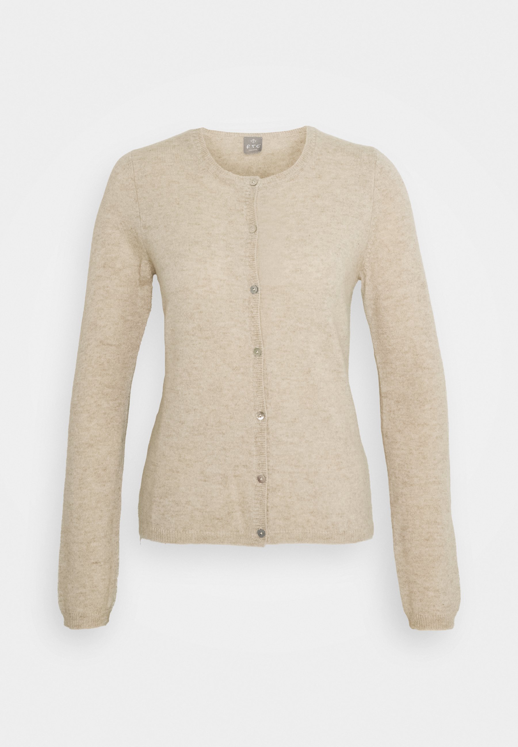beige cashmere cardigan