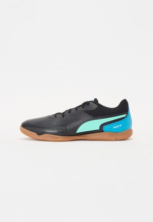 Puma, TRUCO III UNISEX - Botines de fútbol sala - black/aquatic/tropical blue/white