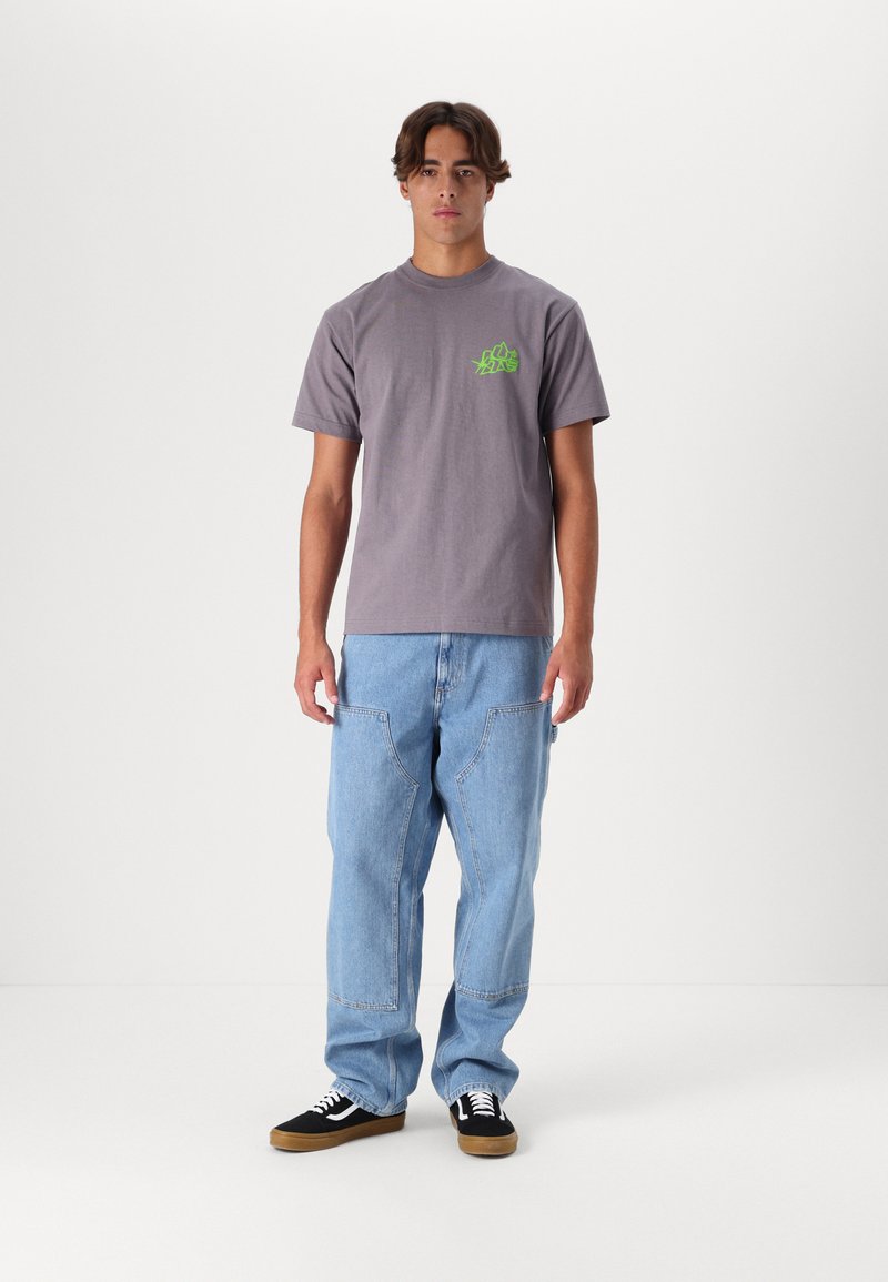 HUF GLOW TEE UNISEX - T-Shirt print - light plum