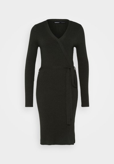 ONLVENLO WRAP DRESS - Robe fourreau - rosin