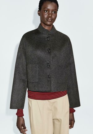 SHORT DOUBLE-BREASTED - Leichte Jacke - dark grey