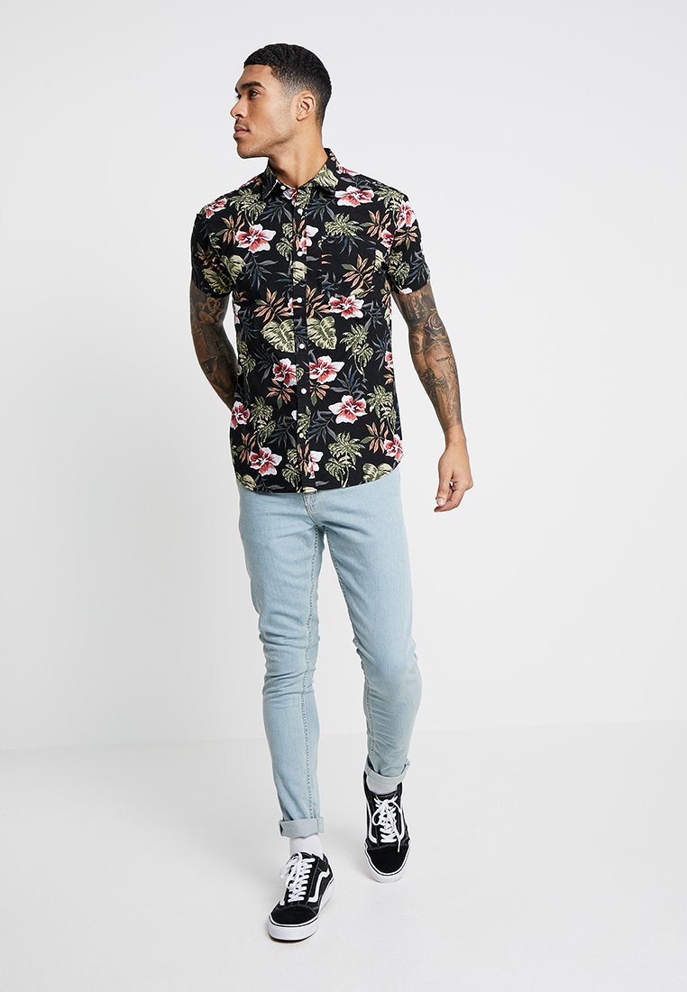 Jack \u0026 Jones JJEJACK SLIM FIT - Shirt - black - Zalando.co.uk