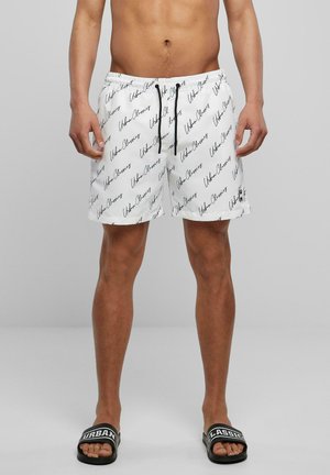 PATTERN - Badeshorts - whitescriptlogo