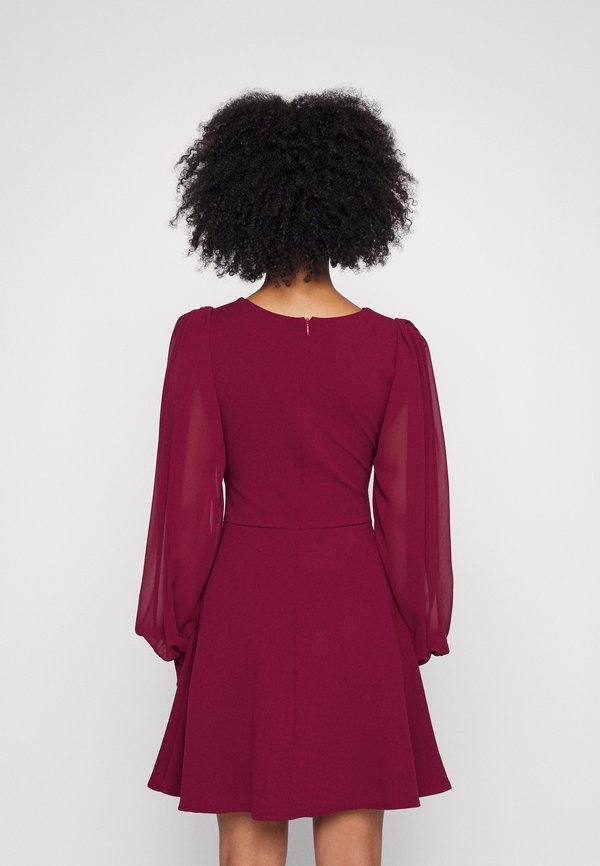 KAT SLEEVE DRESS - Jersey dress - berry wine2