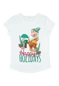 Disney SNOW WHITE BASHFUL CHRISTMAS - Triko s potiskem - white