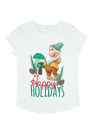 Disney SNOW WHITE BASHFUL CHRISTMAS - T-shirt z nadrukiem